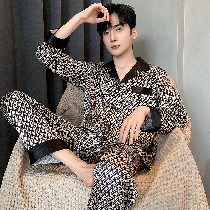 Men’s Premium Ice Silk Sleepwear