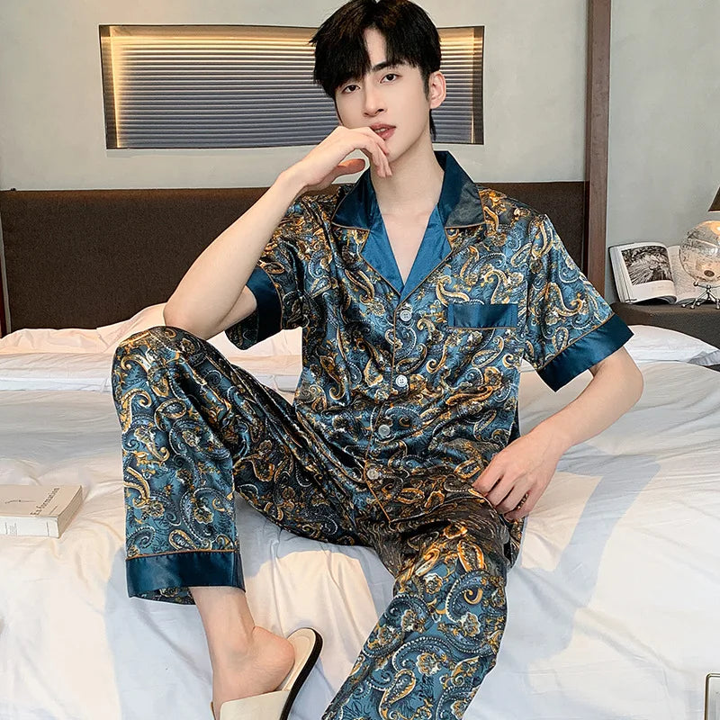 Men’s Premium Ice Silk Sleepwear