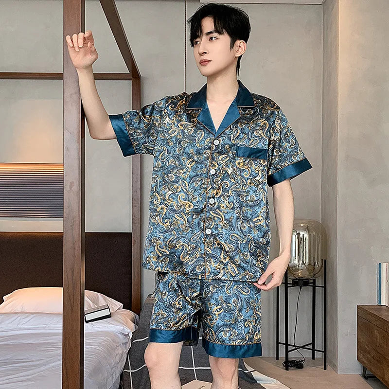 Men’s Premium Ice Silk Sleepwear