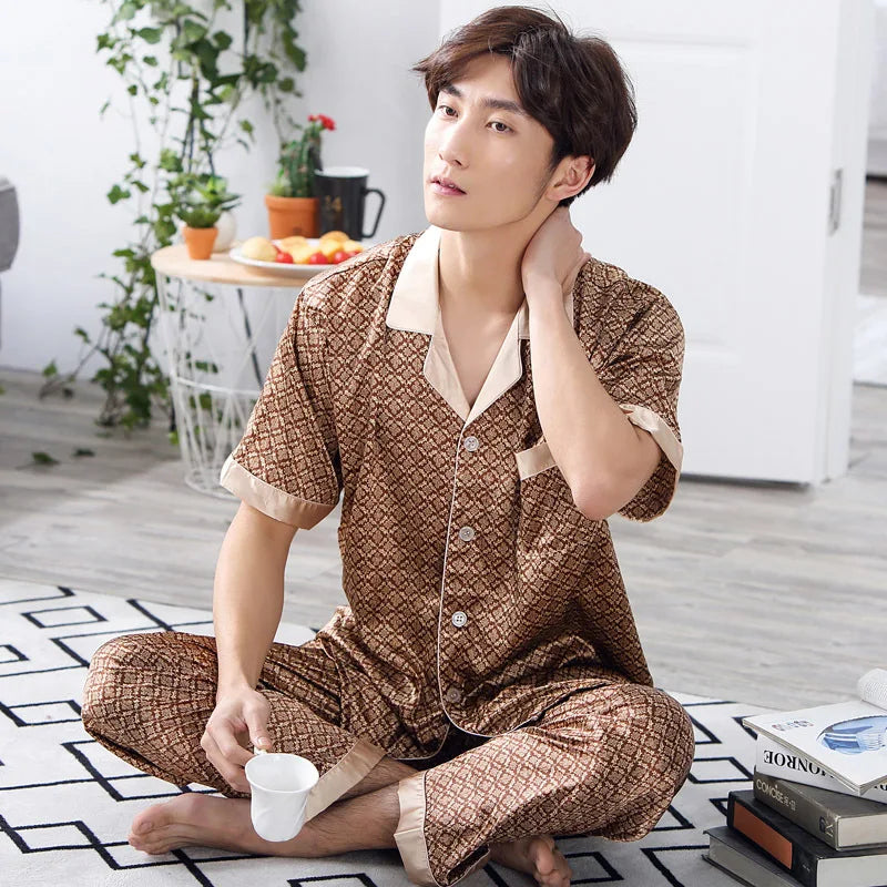 Men’s Premium Ice Silk Sleepwear