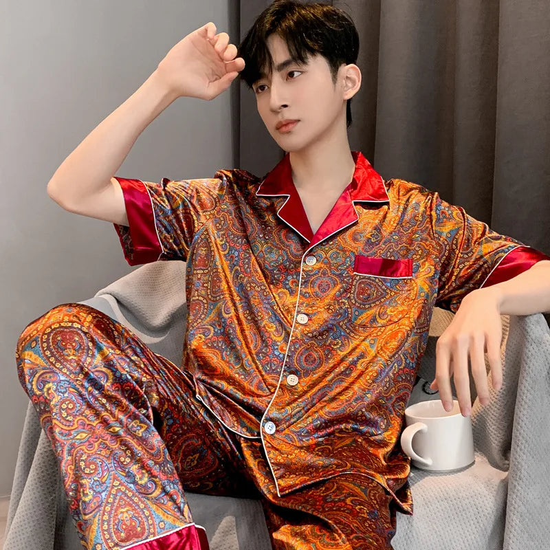 Men’s Premium Ice Silk Sleepwear