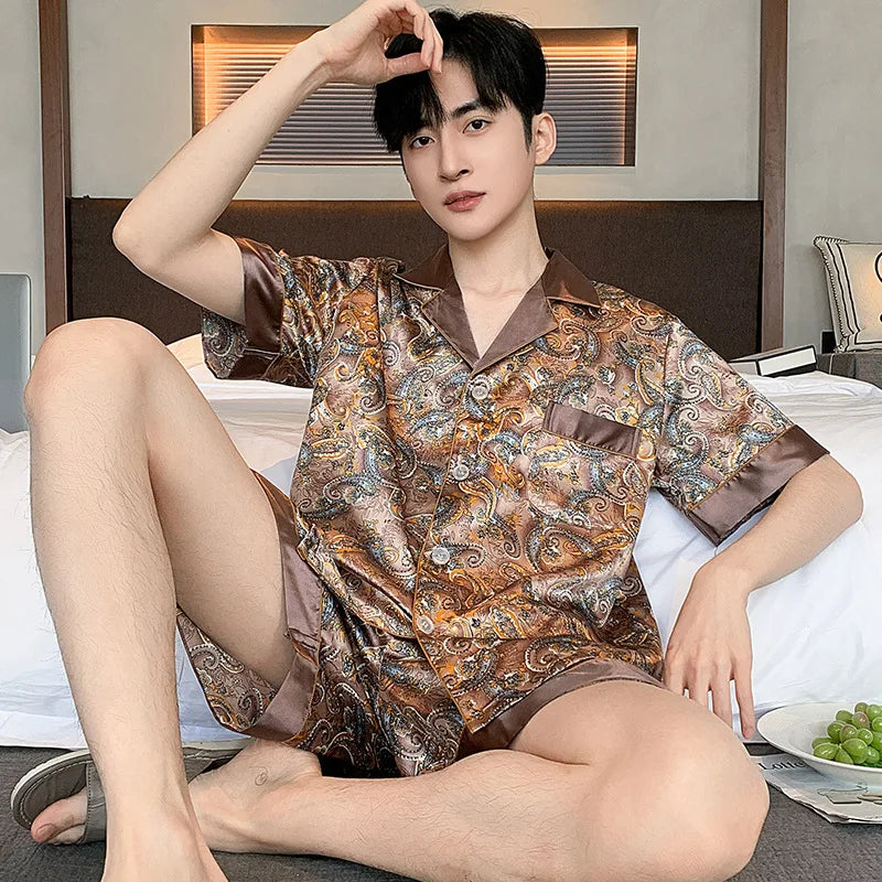 Men’s Premium Ice Silk Sleepwear
