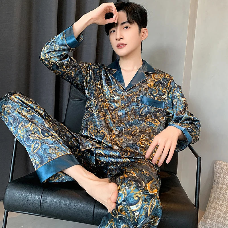 Men’s Premium Ice Silk Sleepwear